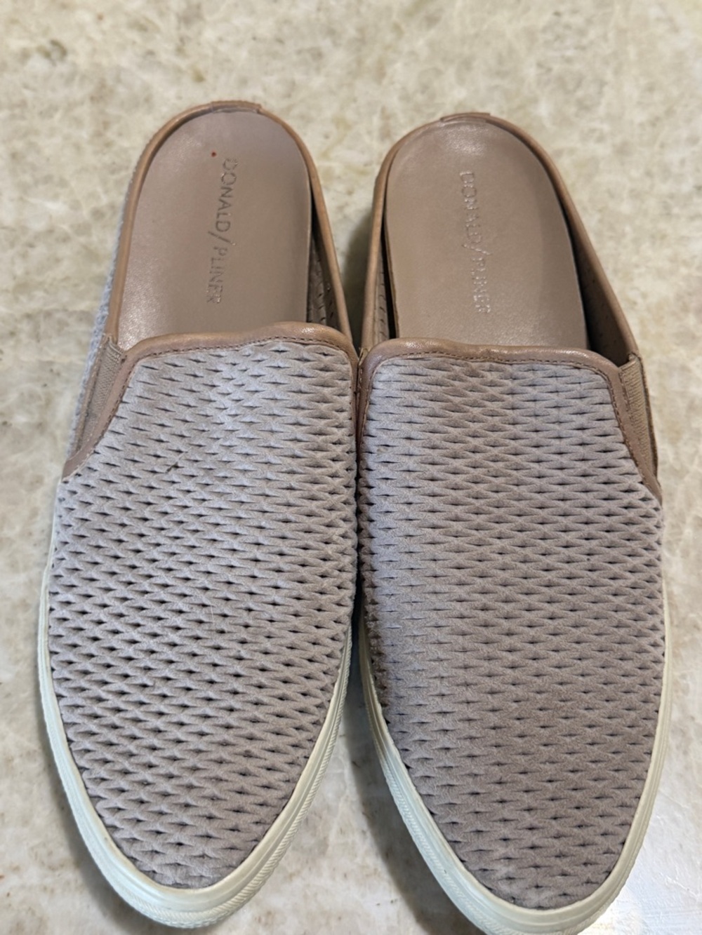 Slip-On Mesh Casual Shoes - Taupe